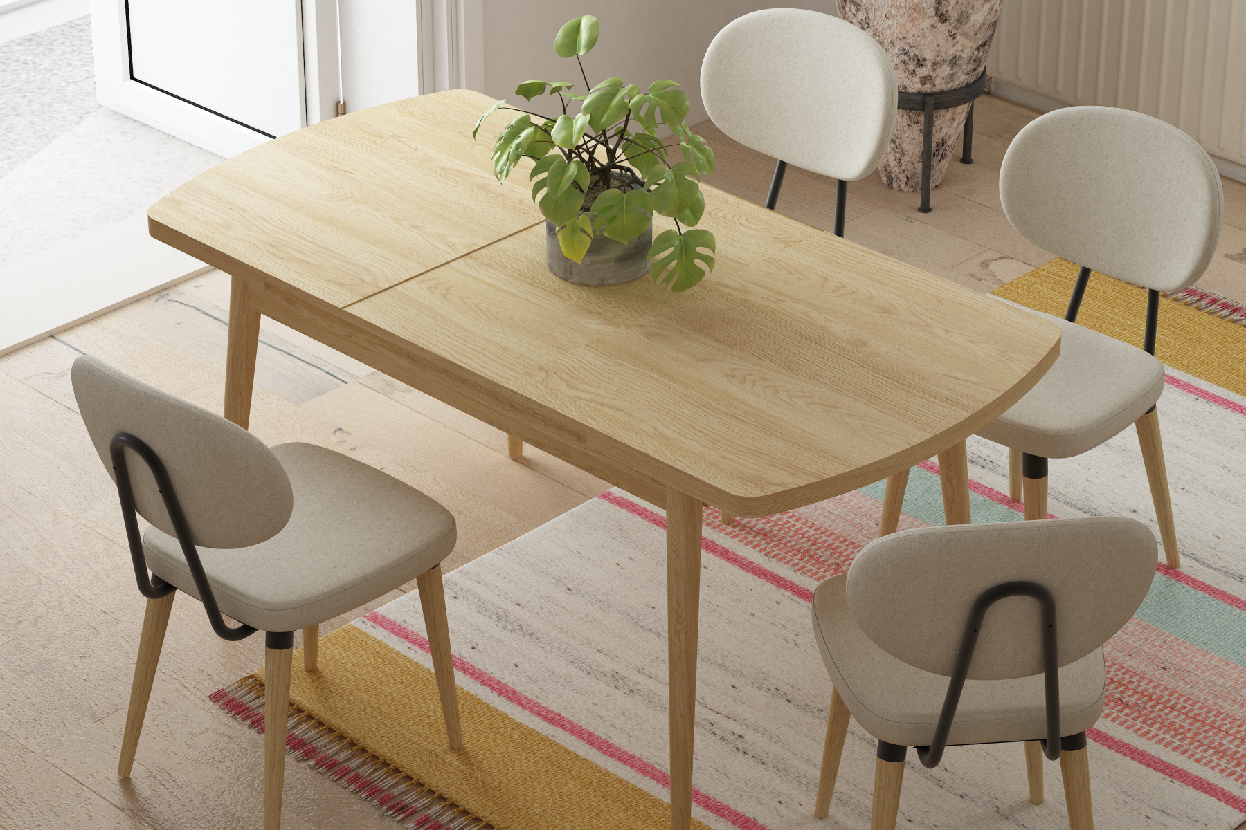 Golf Masa Akdeniz Sandalye Takımı - 70x120 cm