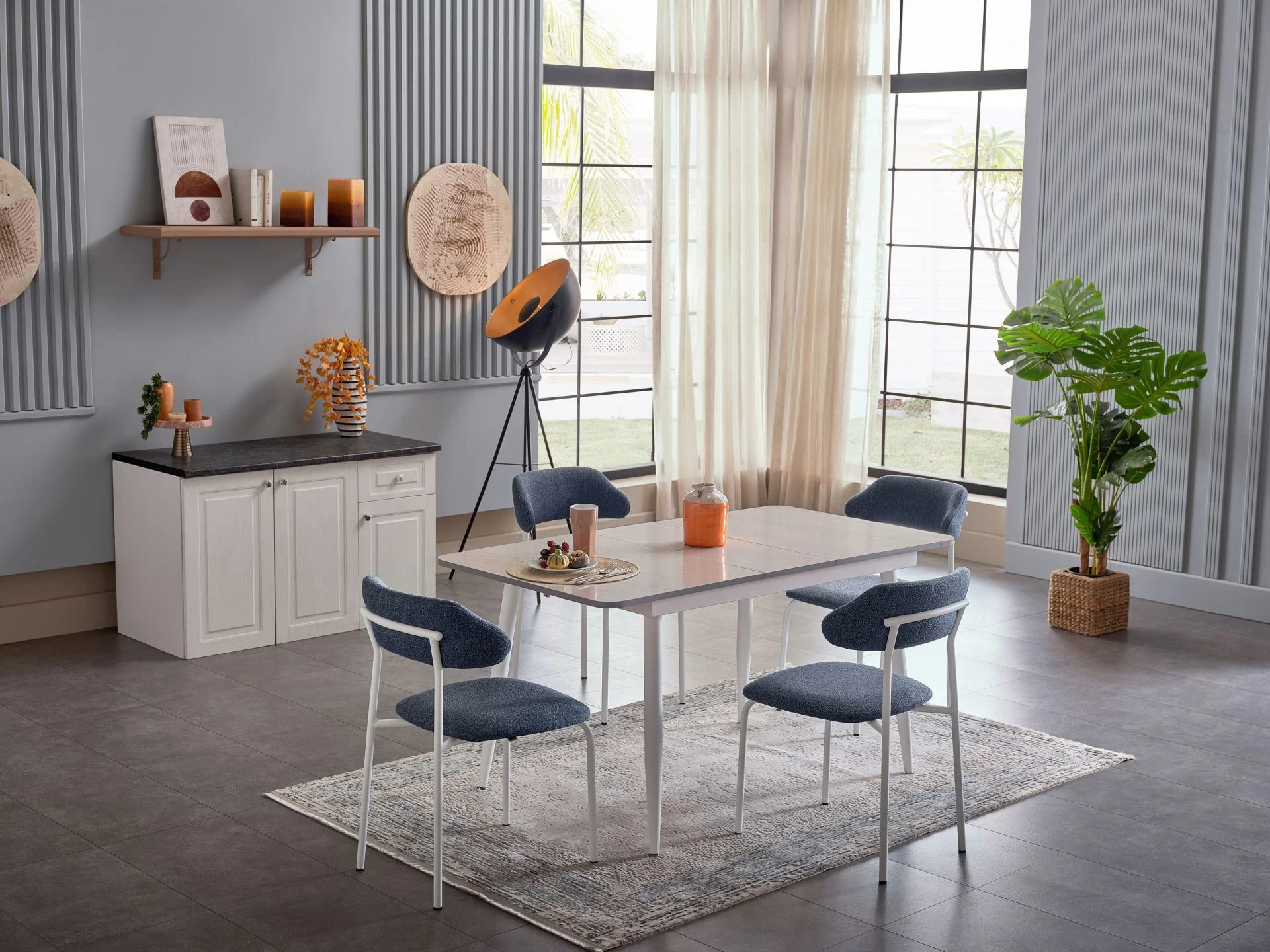 Caren Açılır masa sandalye 80x120 