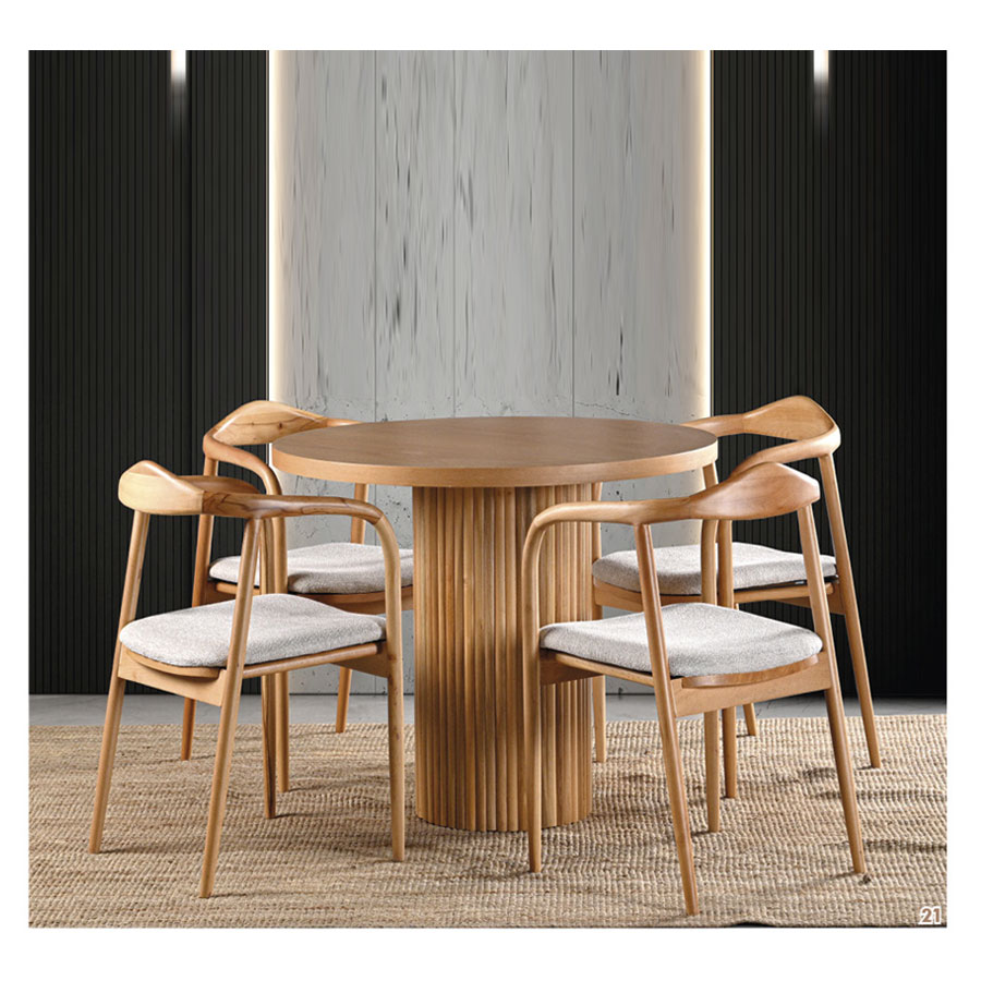 Bil 120-  yuvarlak masa ceviz  -  