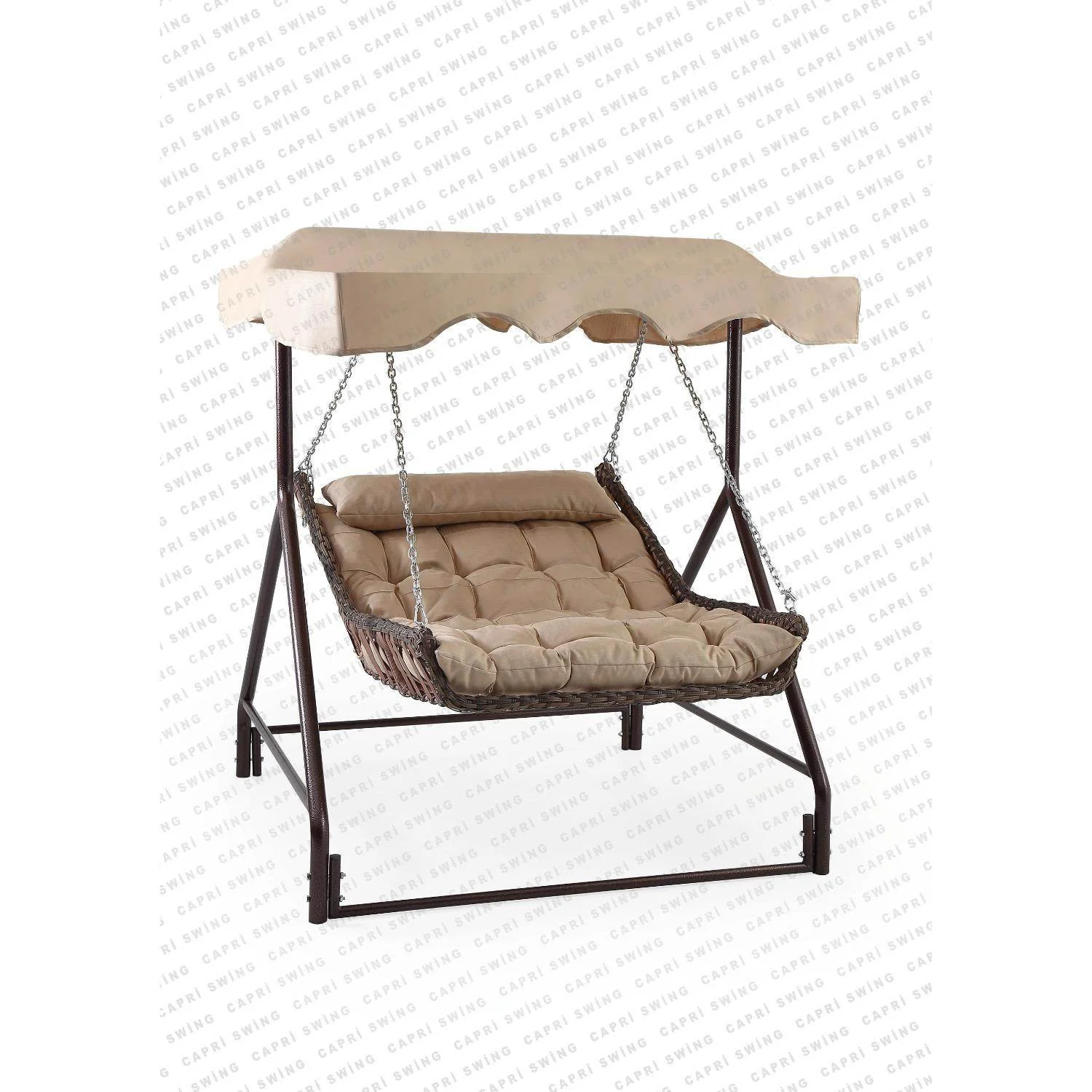 Capri Bed Tenteli Salıncak Gri - Önizleme 2
